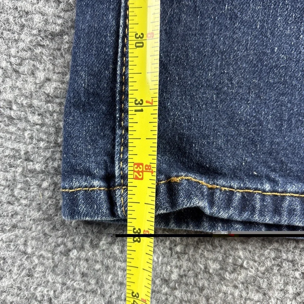 Levi's 514 Men's Straight Fit Jeans Size 32x34 Dark Wash Indigo Blue Denim